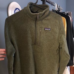 Olive Green Patagonia pull Over.
